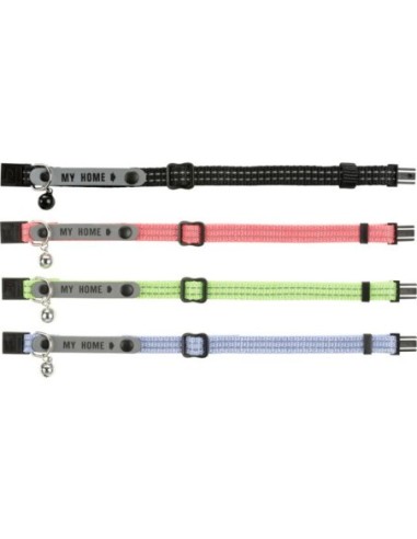 Collier réfléchissant pour chat avec porte-adresse - Trixie