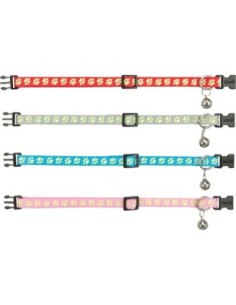 Collier Réfléchissant & Fluorescent pour Chat avec motif de patte – Trixie
