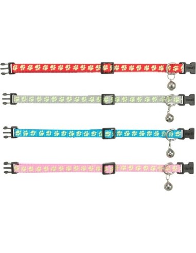 Collier Réfléchissant & Fluorescent pour Chat avec motif de patte – Trixie