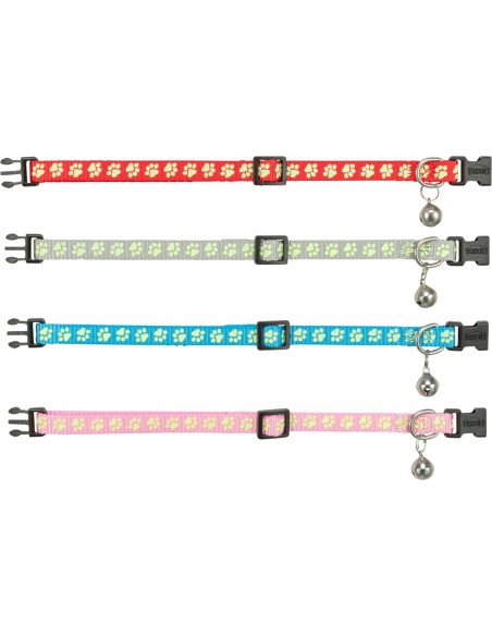 Collier Réfléchissant & Fluorescent pour Chat avec motif de patte – Trixie
