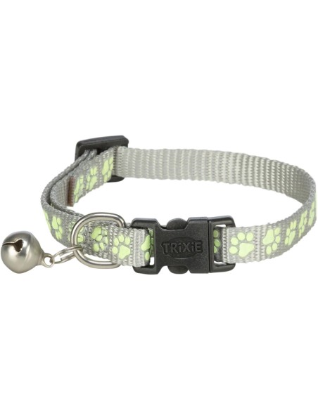 Collier Réfléchissant & Fluorescent pour Chat avec motif de patte – Trixie