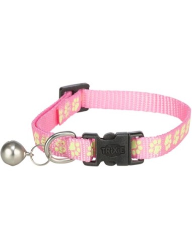 Collier Réfléchissant & Fluorescent pour Chat avec motif de patte – Trixie