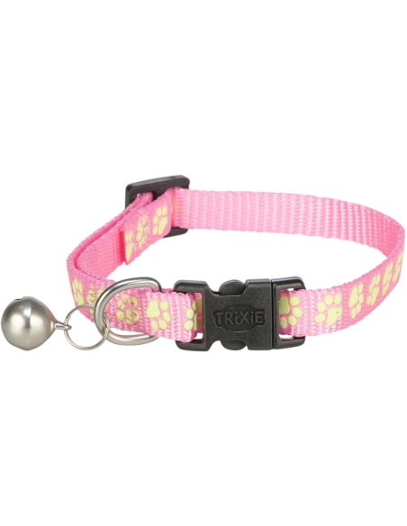 Collier Réfléchissant & Fluorescent pour Chat avec motif de patte – Trixie