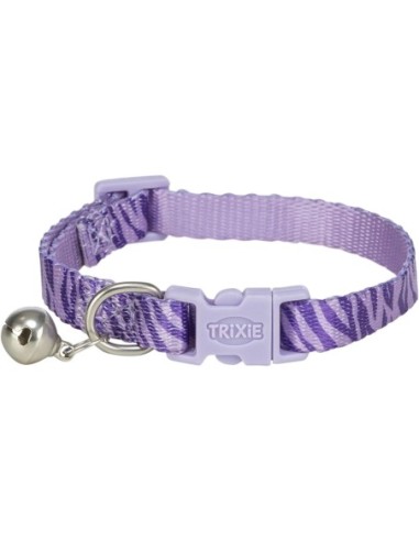 Collier pour Chat bleu ou violet avec clochette - Trixie