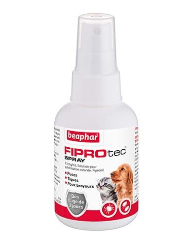 FIPROtec, Beaphar spray antiparasitaire pour chiens et chats