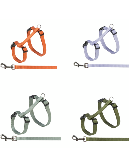 Harnais réglable avec laisse pour Chat - Trixie