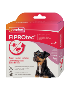 FIPROtec, pipettes antiparasitaires pour chien de 2 à 10 kg