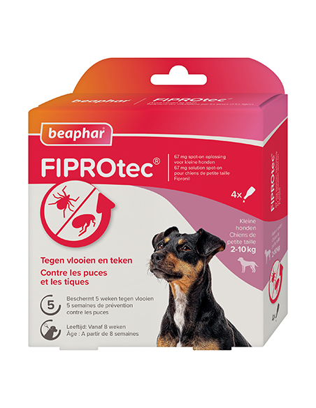 FIPROtec, pipettes antiparasitaires pour chien de 2 à 10 kg