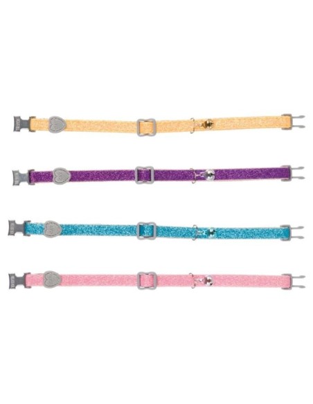 Collier chat à paillettes