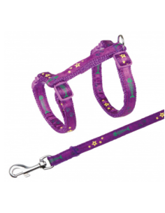 Harnais avec laisse chat Trixie