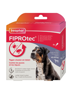 FIPROtec, pipettes antiparasitaires pour chien de 40 à 60kg