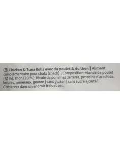 Premio roulé de poulet et thon 50g 2