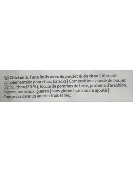 Premio roulé de poulet et thon 50g