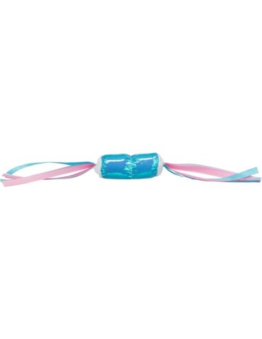 Jouet bonbon scintillant en tissu pour chat