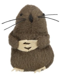 Taupe - peluche pour chat avec catnip