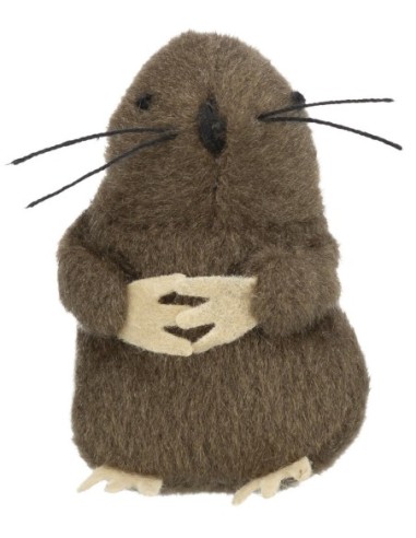 Taupe - peluche pour chat avec catnip