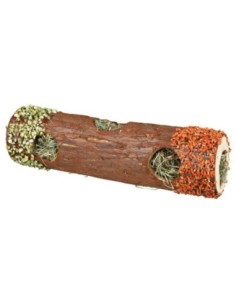 Tube en bois avec foin