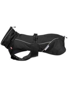 Manteau d’hiver noir pour chiens Brizon TRIXIE - Disponible en plusieurs tailles de 30 à 62cm de longueur de dos