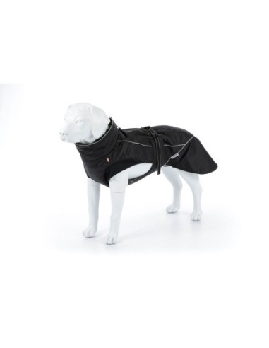 Manteau d’hiver noir pour chiens Brizon TRIXIE - Disponible en plusieurs tailles de 30 à 62cm de longueur de dos
