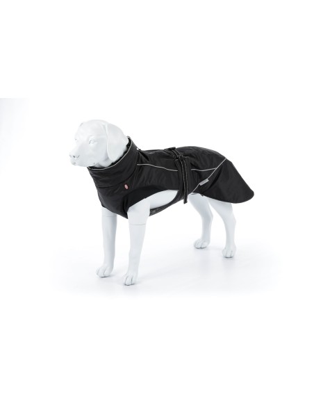 Manteau d’hiver noir pour chiens Brizon TRIXIE - Disponible en plusieurs tailles de 30 à 62cm de longueur de dos