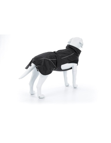 Manteau d’hiver noir pour chiens Brizon TRIXIE - Disponible en plusieurs tailles de 30 à 62cm de longueur de dos