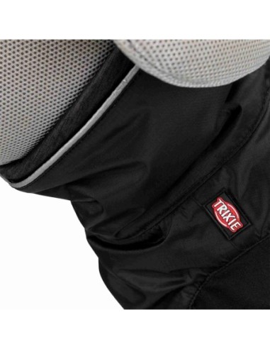 Manteau d’hiver noir pour chiens Brizon TRIXIE - Disponible en plusieurs tailles de 30 à 62cm de longueur de dos