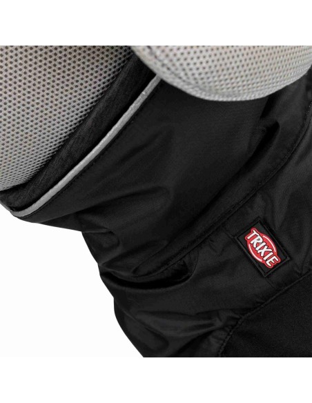 Manteau d’hiver noir pour chiens Brizon TRIXIE - Disponible en plusieurs tailles de 30 à 62cm de longueur de dos