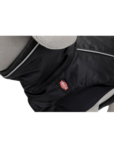 Manteau d’hiver noir pour chiens Brizon TRIXIE - Disponible en plusieurs tailles de 30 à 62cm de longueur de dos