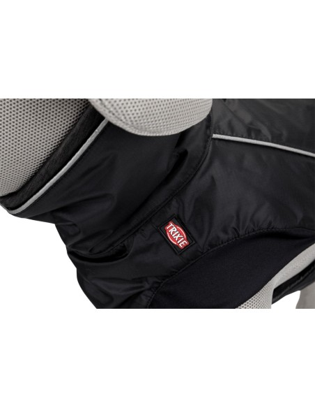 Manteau d’hiver noir pour chiens Brizon TRIXIE - Disponible en plusieurs tailles de 30 à 62cm de longueur de dos