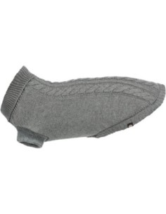 Pull pour chien kenton Gris TRIXIE - Disponible en plusieurs tailles de 24 à 60cm de longueur de dos