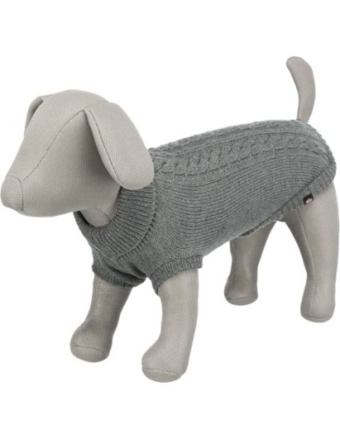 Pull pour chien kenton Gris TRIXIE - Disponible en plusieurs tailles de 24 à 60cm de longueur de dos