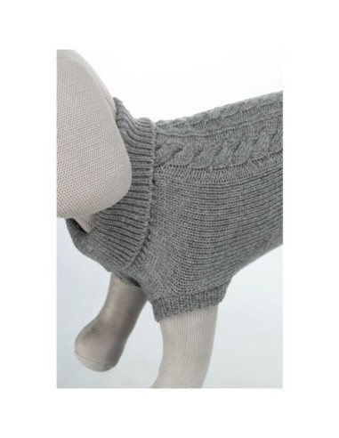 Pull pour chien kenton Gris TRIXIE - Disponible en plusieurs tailles de 24 à 60cm de longueur de dos