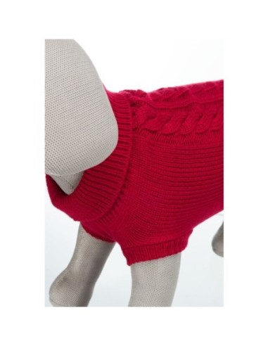 Pull pour chien kenton Rouge TRIXIE - Disponible en plusieurs tailles de 24 à 60cm de longueur de dos