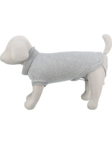 Pullover CityStyle Berlin gris pour chien TRIXIE - Disponible en plusieurs tailles de 24 à 60cm de longueur de dos