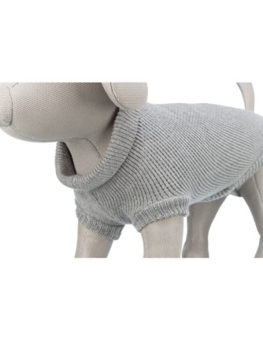 Pullover CityStyle Berlin gris pour chien TRIXIE - Disponible en plusieurs tailles de 24 à 60cm de longueur de dos