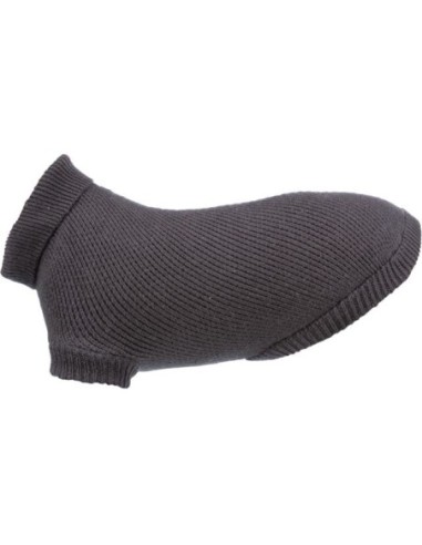 Pullover CityStyle Berlin anthracite pour chien TRIXIE - Disponible en plusieurs tailles de 24 à 60cm de longueur de dos