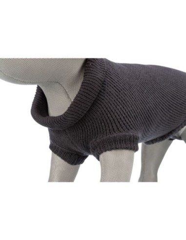 Pullover CityStyle Berlin anthracite pour chien TRIXIE - Disponible en plusieurs tailles de 24 à 60cm de longueur de dos