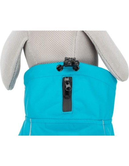 Imperméable chien Vimy bleu turquoise TRIXIE - Disponible en plusieurs tailles de 25 à 80cm de longueur de dos