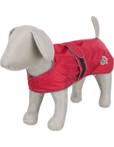 Manteau chien Orléans Rouge TRIXIE - Disponible en plusieurs tailles de 25 à 60cm de longueur de dos