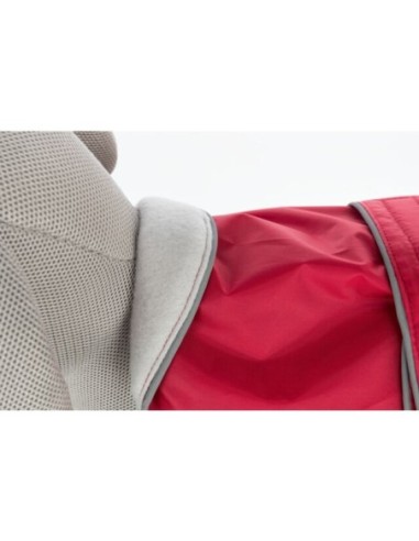 Manteau chien Orléans Rouge TRIXIE - Disponible en plusieurs tailles de 25 à 60cm de longueur de dos