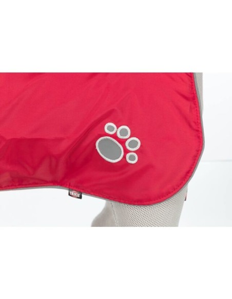 Manteau chien Orléans Rouge TRIXIE - Disponible en plusieurs tailles de 25 à 60cm de longueur de dos