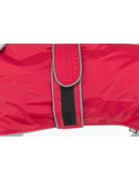 Manteau chien Orléans Rouge TRIXIE - Disponible en plusieurs tailles de 25 à 60cm de longueur de dos