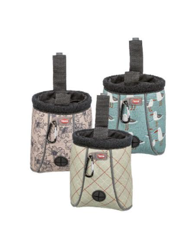 Pochette à friandises avec distributeur de sachets à déchets intégré