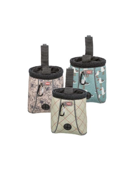 Pochette à friandises avec distributeur de sachets à déchets intégré