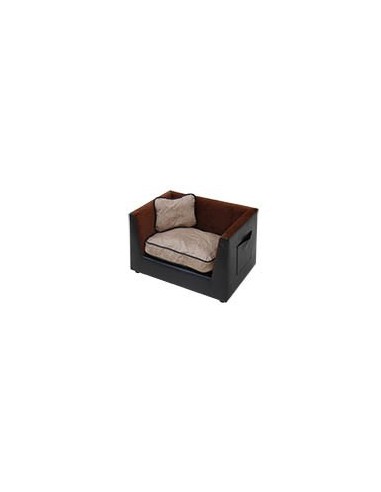 Canapé cuir brun Abba