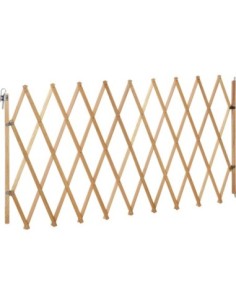 Barrière bois accordéon 60-230cm 2