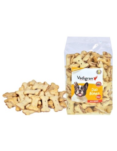 Biscuits de récompense Snack chien Biscuits Duo Bones 500g - Vadigran