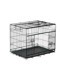 Cage métallique pliable premium noir