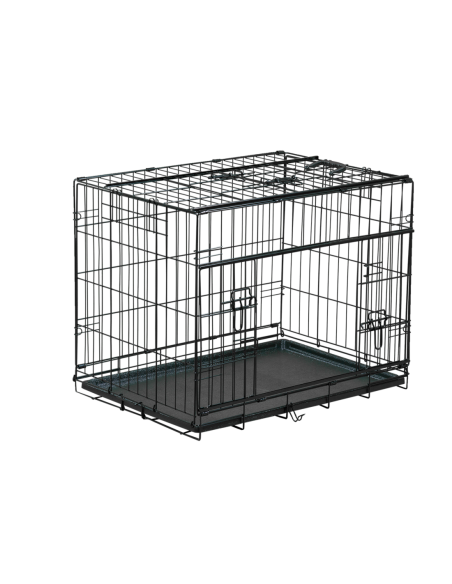 Cage métallique pliable premium noir