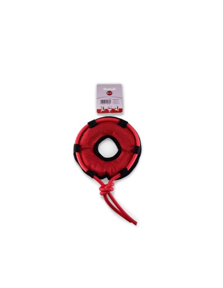 JOUET CHIEN OXFORD BOUEE ROUGE 26CM